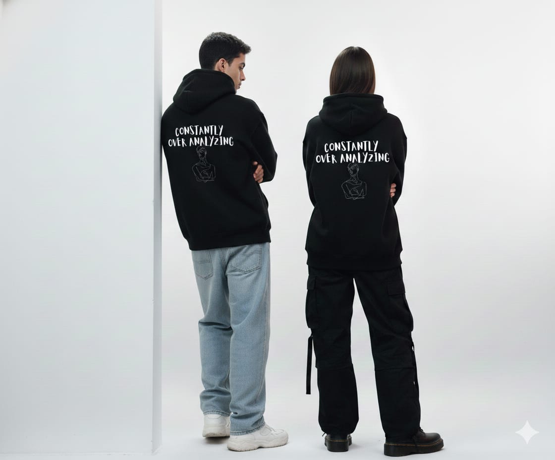 OVERTHINKER PRINTED PREMIUM HOODIE