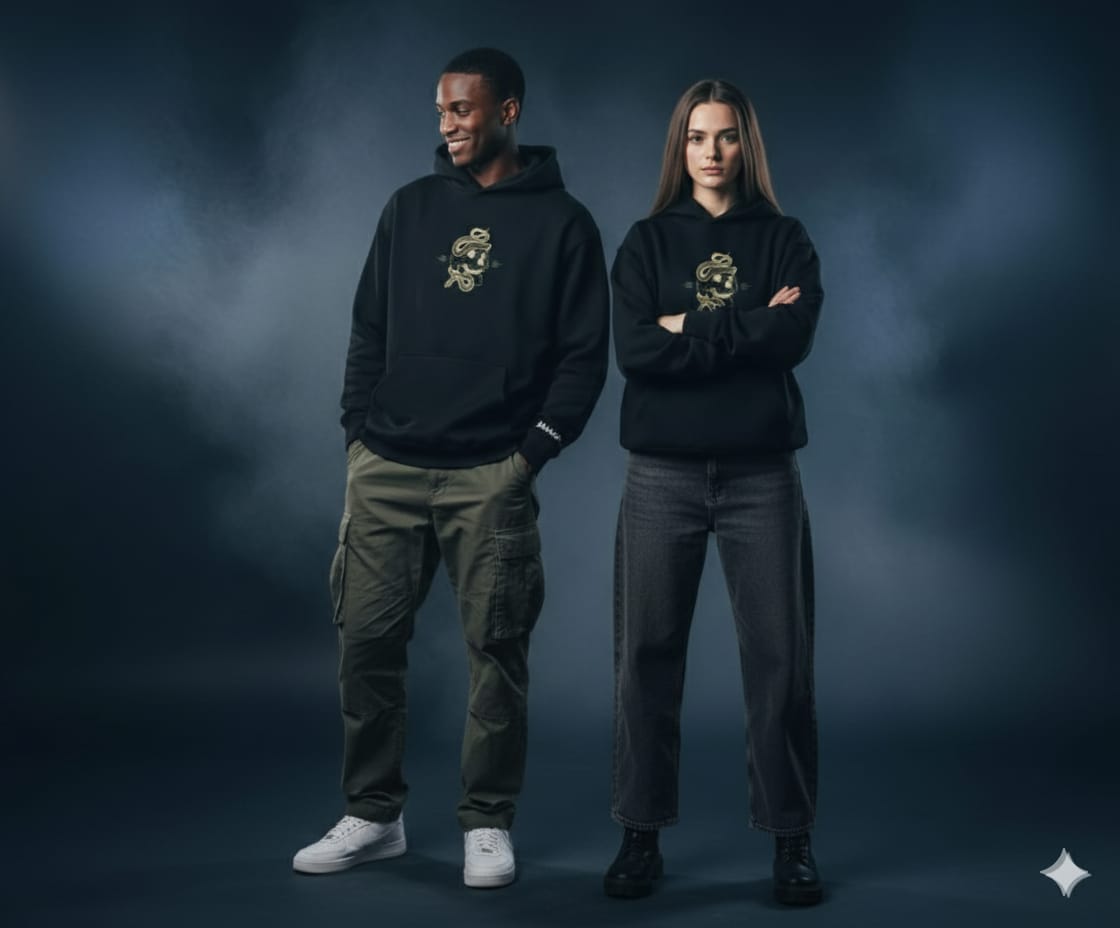 BABACOOL SKULL  PREMIUM HOODIE