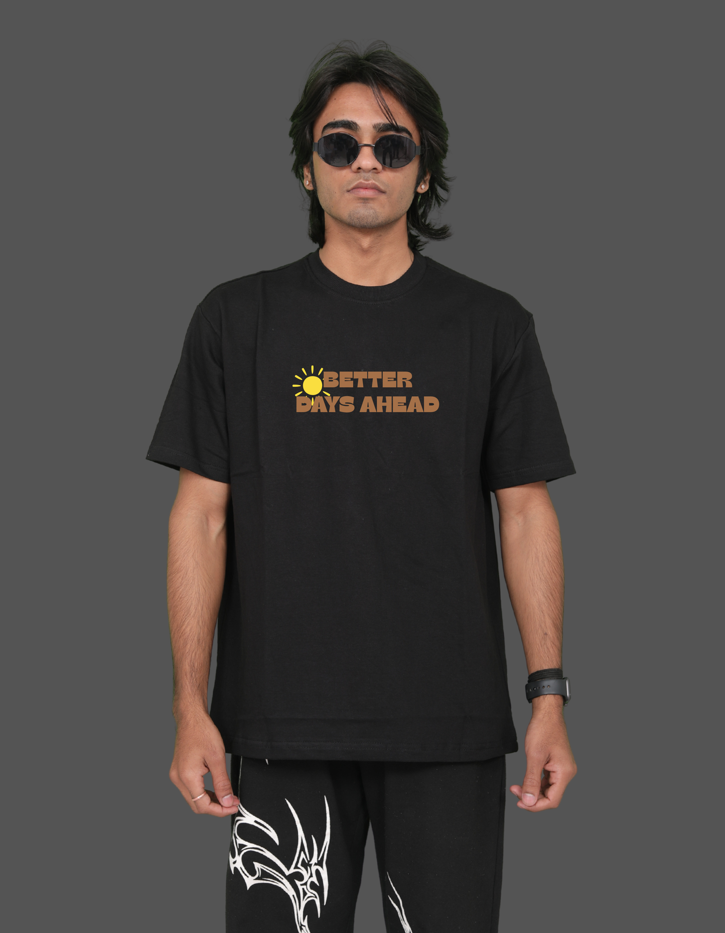 "BETTER DAYS AHEAD"  PRINTED TEE