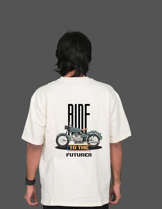 "RIDE TO FUTURE" PRINTED TEE